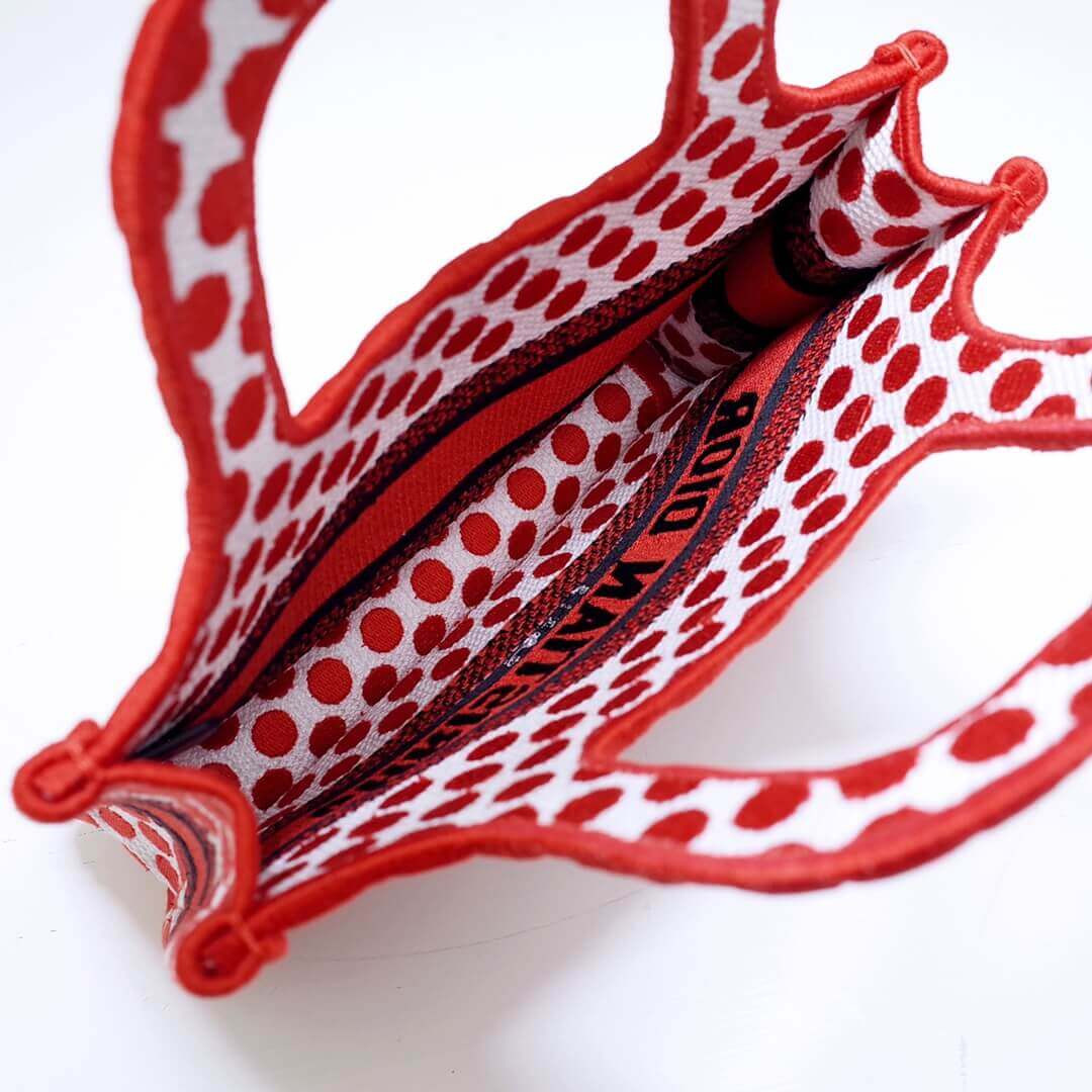 Dior Polkadot Dioramour Mini Book Tote Bag S5475