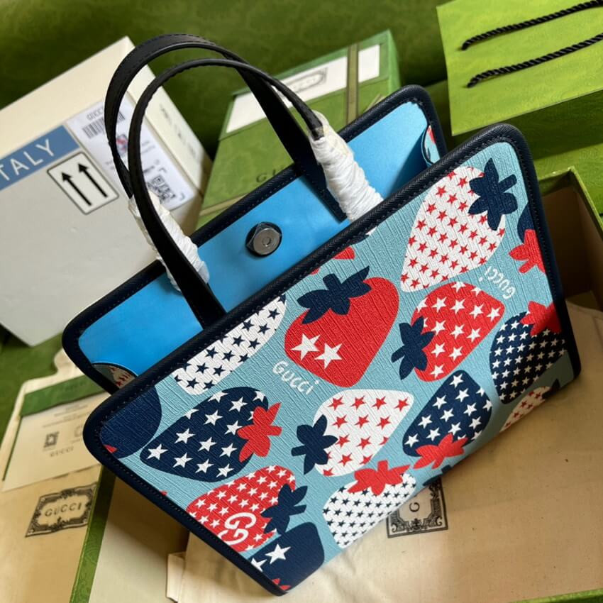 Gucci Strawberry Star Tote Bag 630542