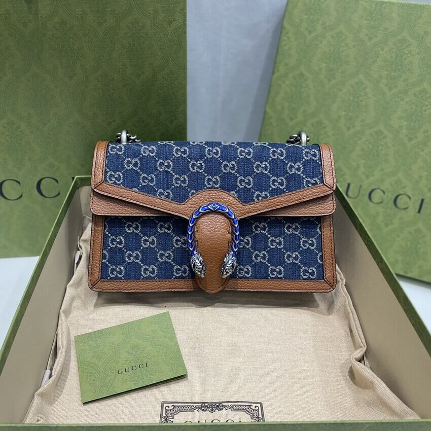 Gucci Denim Small Dionysus Shoulder Bag 400249
