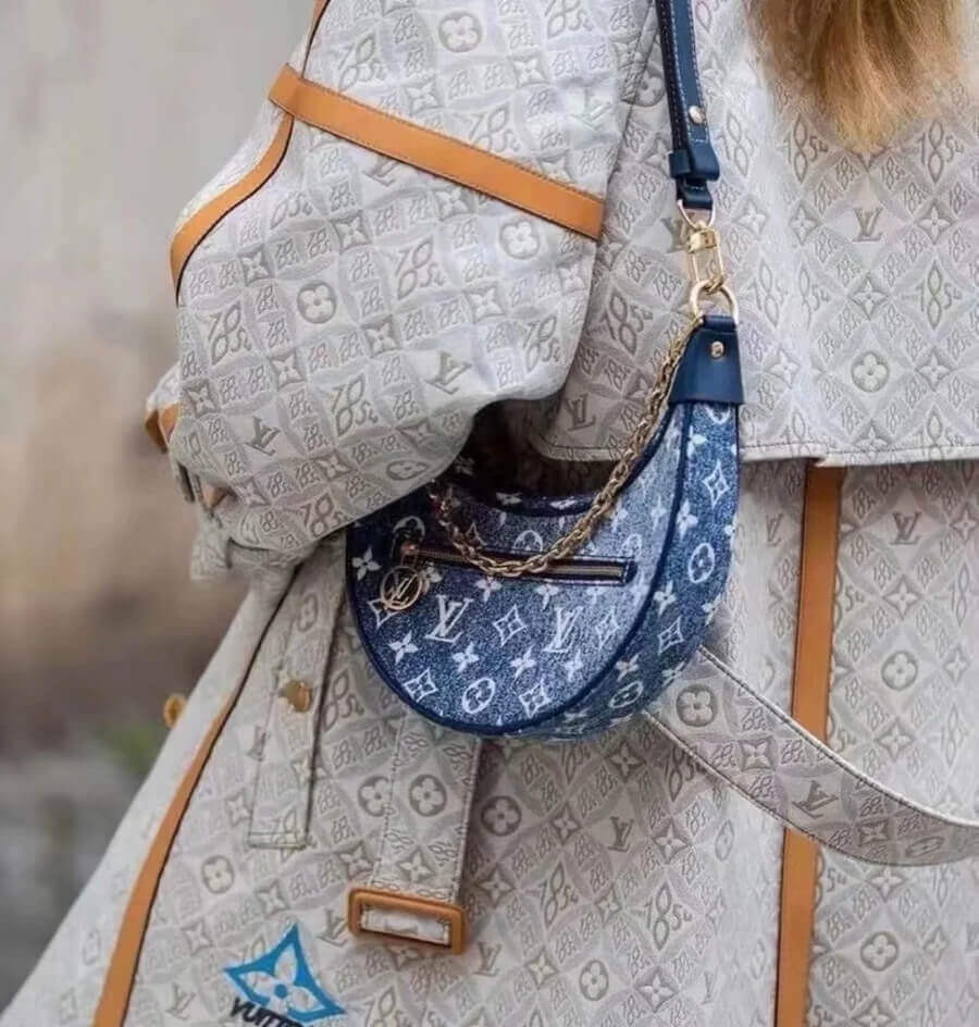 Louis Vuitton Monogram Denim Loop Bag M81166 Blue