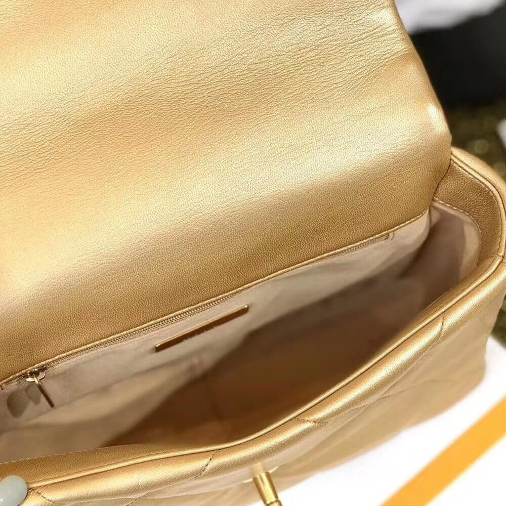 Chanel 19 Flap Bag AS1160 Gold