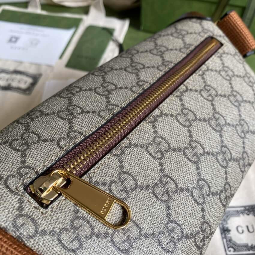 Gucci Belt Bag with Interlocking G in Brown GG Supreme 682933