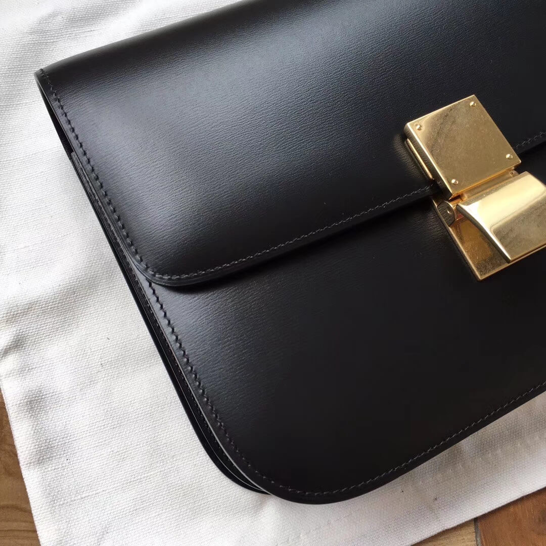 Celine Medium Classic Bag in Box Calfskin 189173