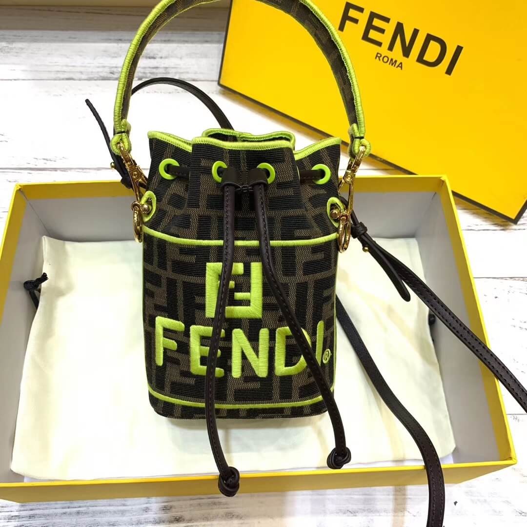 Fendi Mon Tresor Roma Amor Fabric Mini Bag 8BS010