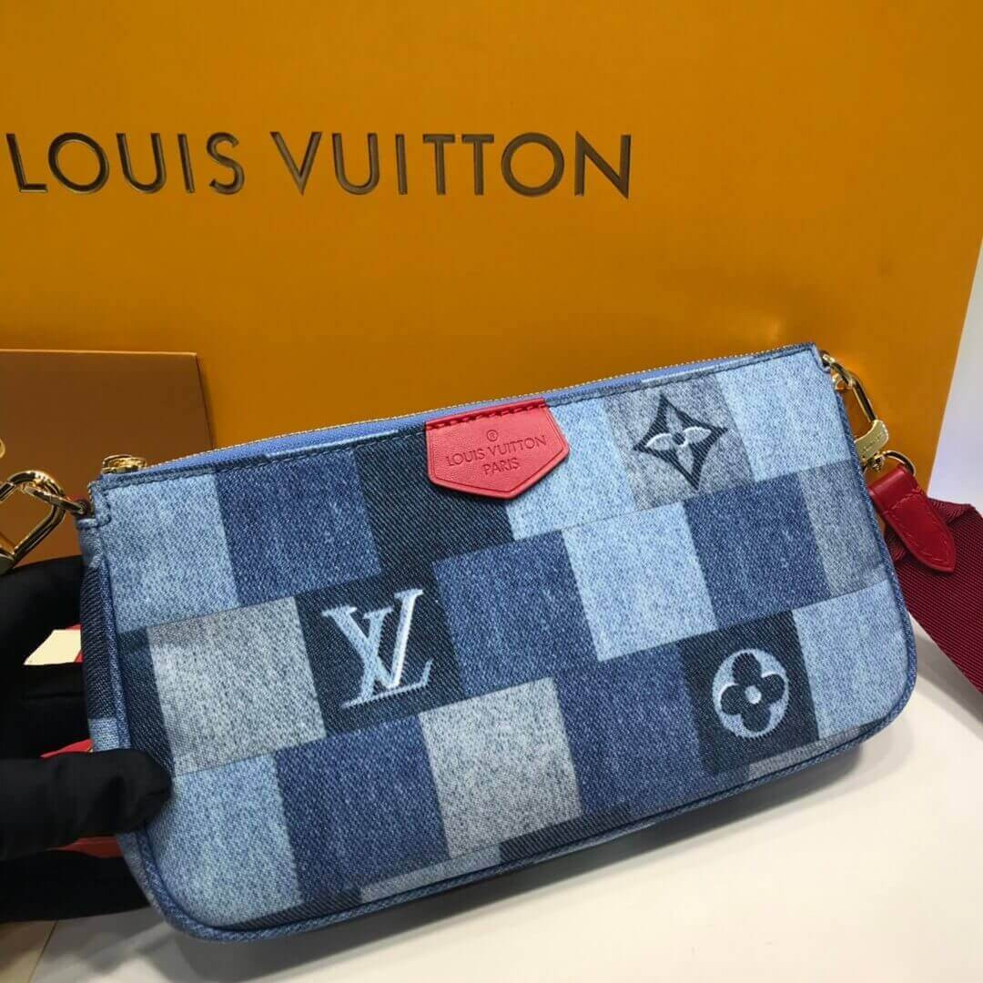 Louis Vuitton Monogram Denim Canvas Multi Pochette Accessoires M44990
