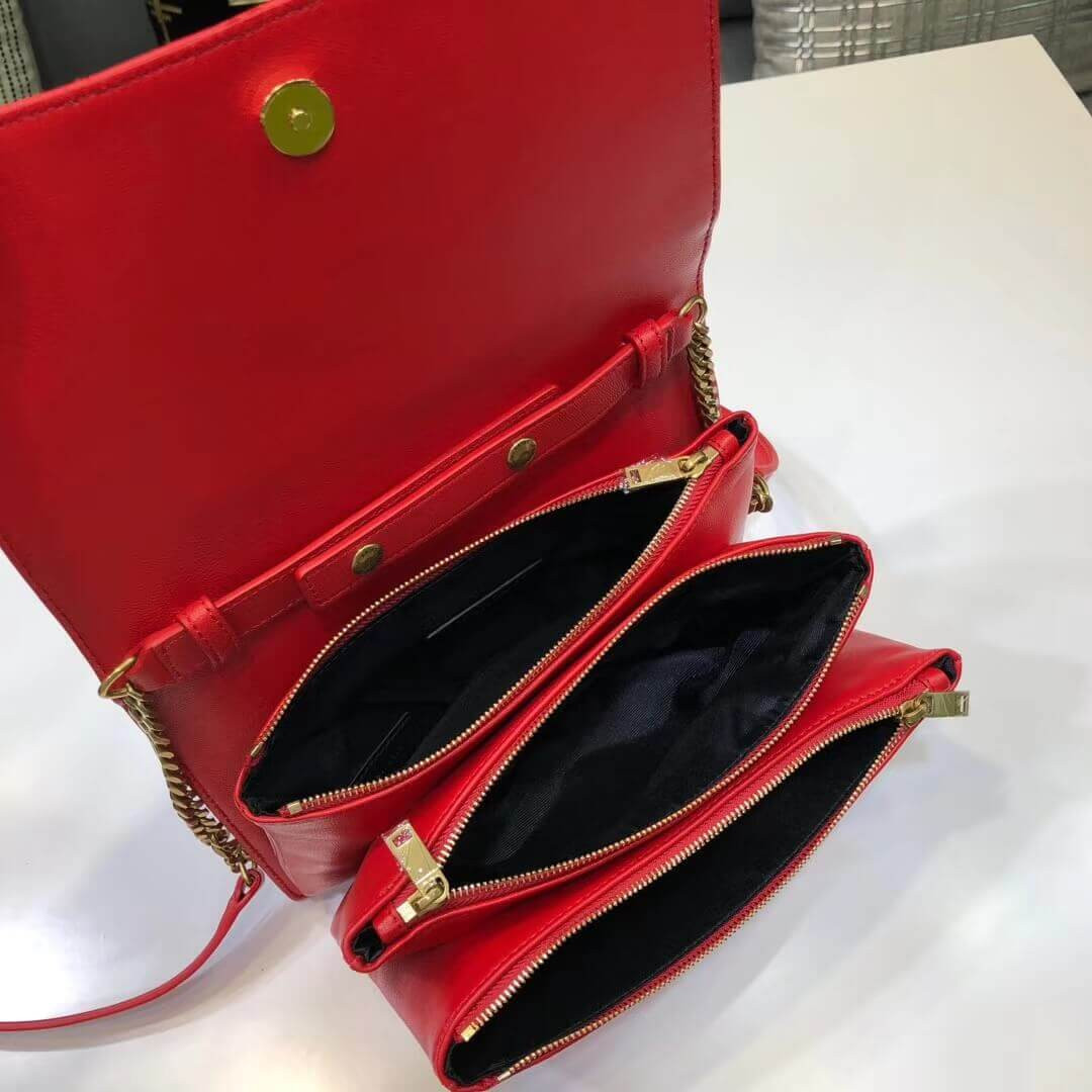 Saint Laurent YSL Angie Chain Bag In Quilted Lambskin 568906