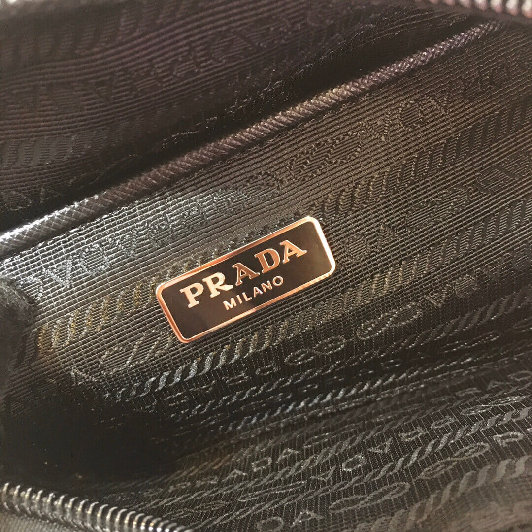 Prada Nylon and Saffiano Leather Camera Bag 1BH017
