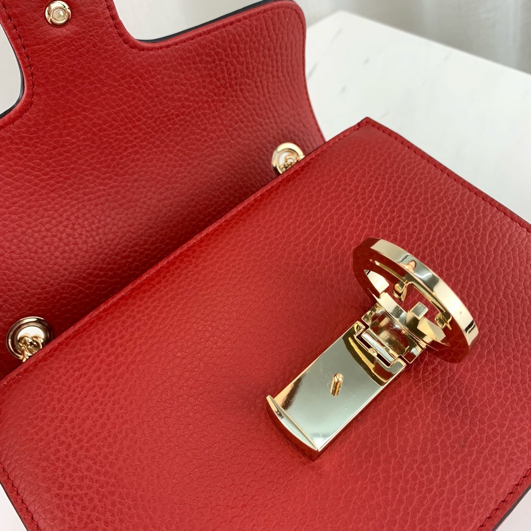 Gucci Interlocking Chain Leather Cross Body Bag 510304