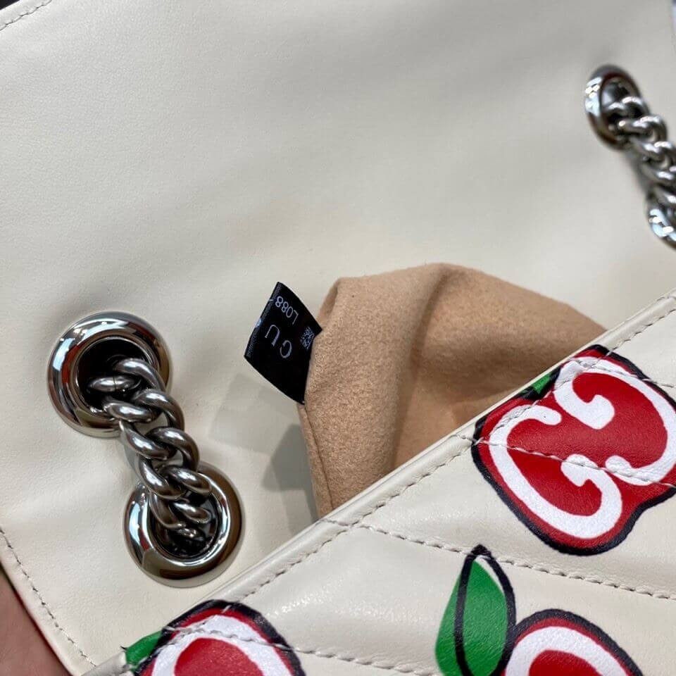 Gucci GG Apple Print Shoulder Bag 443497