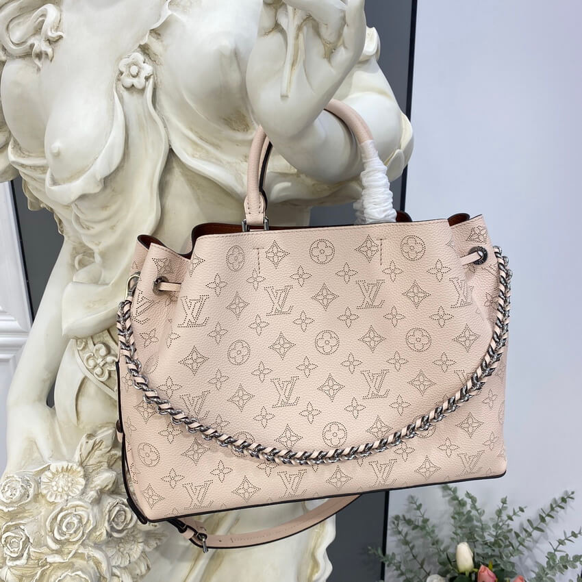 Louis Vuitton Mahina Calf Leather Bella Tote M59203 Cream