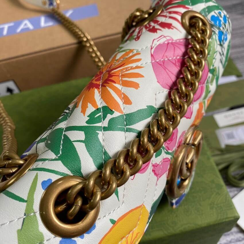 Gucci Ken Scott Print GG Marmont Mini Shoulder Bag 446744