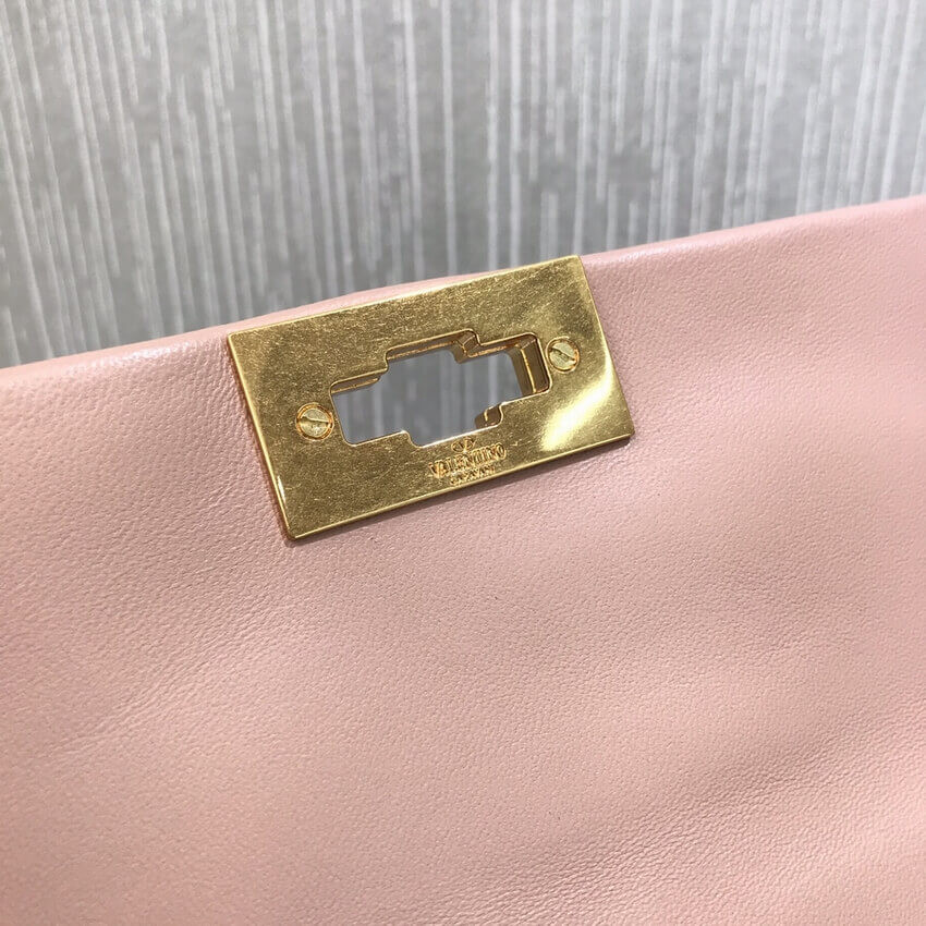 Valentino Large Roman Stud The Shoulder Bag In Nappa With Chain 1189L