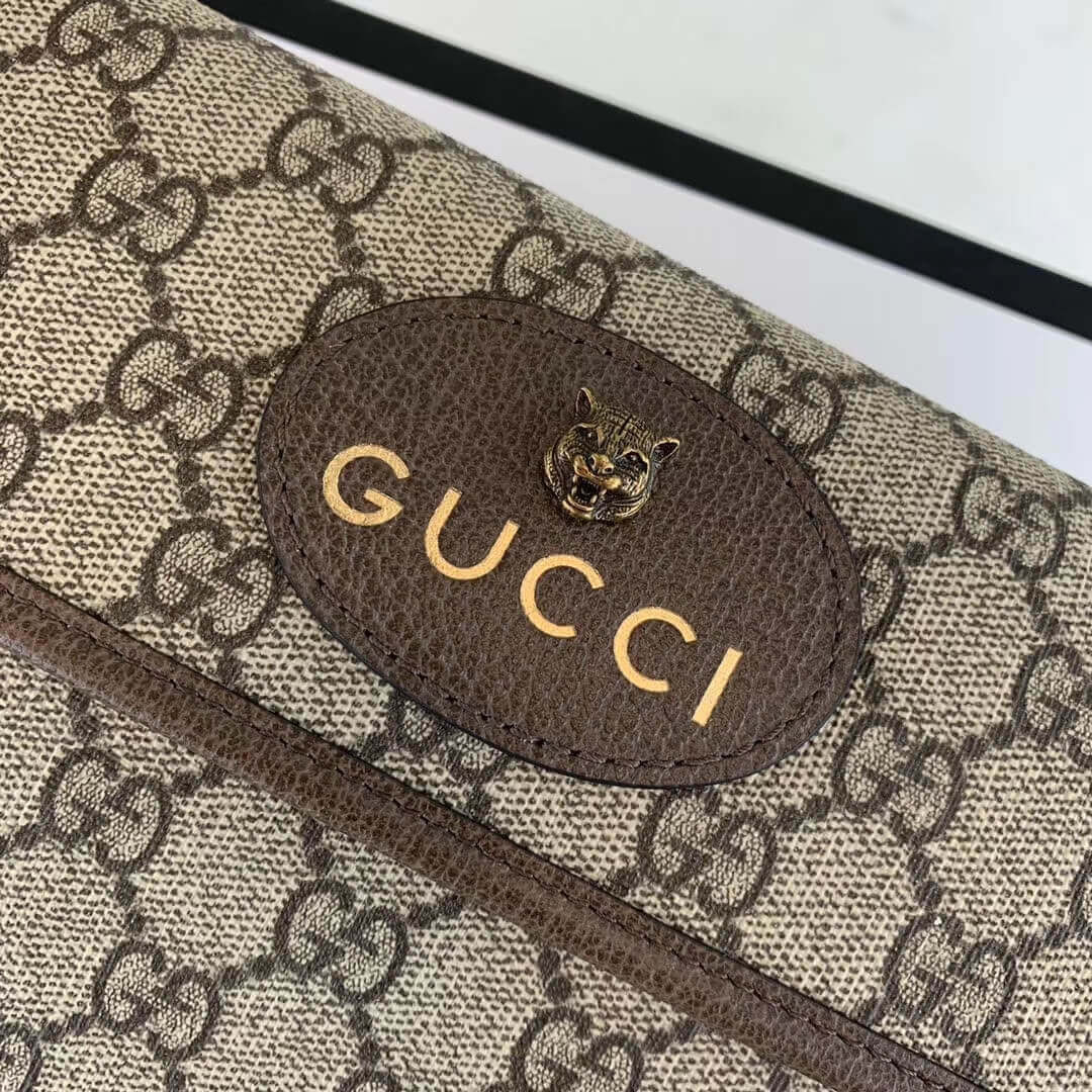 Gucci GG Supreme 489617 Coffee