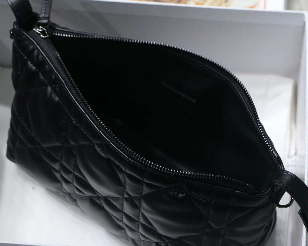 Christian Dior Medium Diortravel Nomad Pouch in Macrocannage Calfskin S5554