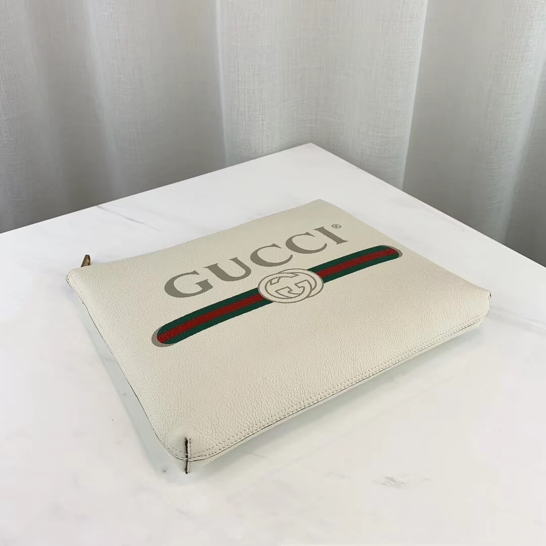Gucci Print Leather Medium Portfolio 500981