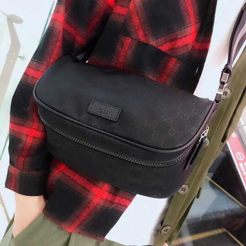 Gucci GG Guccissima Nylon Waist Crossbody Bag 449182