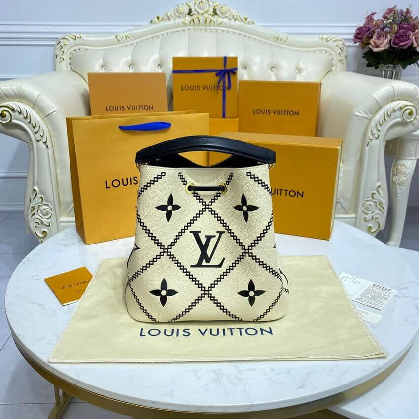 Louis Vuitton Neonoe MM M46023 Creme Beige/Black