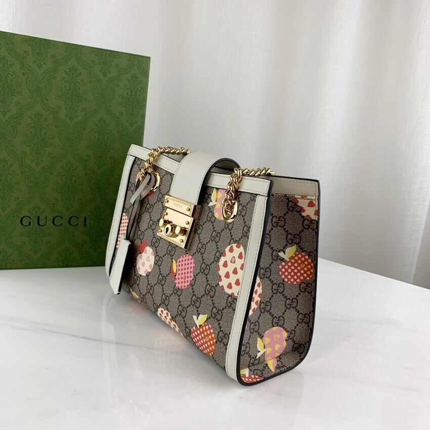 Gucci Padlock GG Heart Apple Pattern Small Shoulder Bag 498156