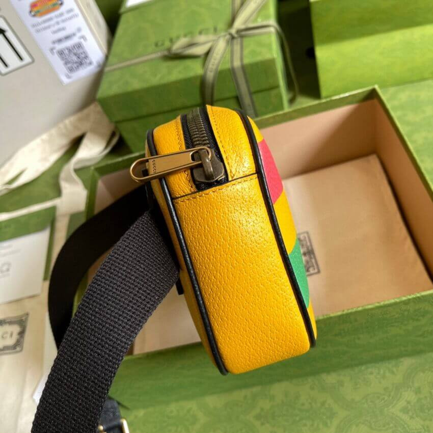 Gucci 100 Belt Bag In Yellow Leather 602695