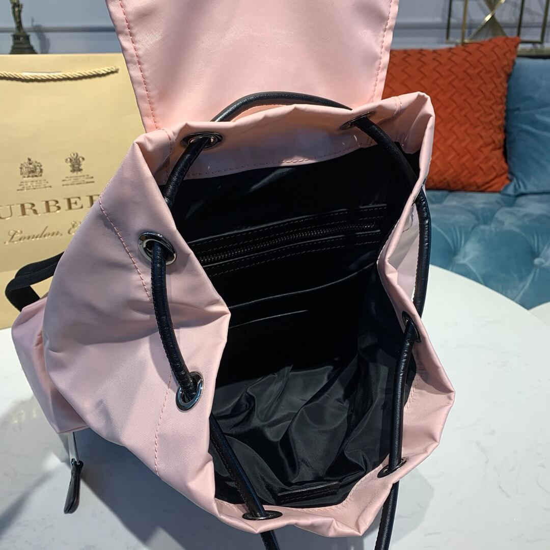 Burberry The Medium Rucksack in Logo Print Nylon 80116181