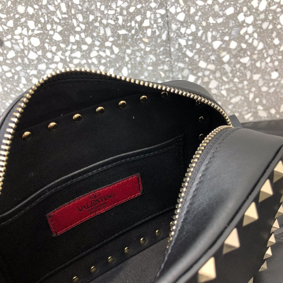 Valentino Garavani Small Rockstud Calfskin Crossbody Bag 0809