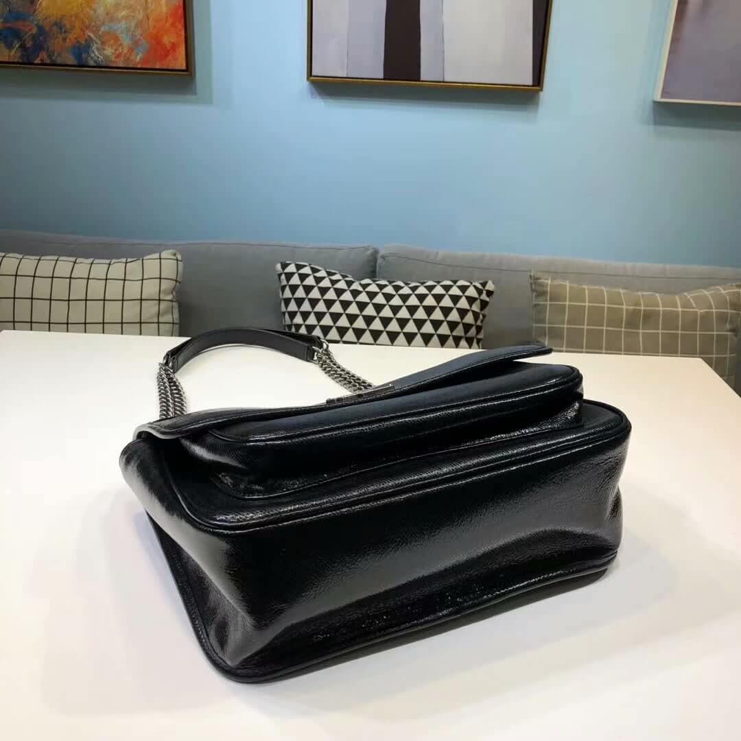 Saint Laurent Niki Baby In Metallic Leather 498894