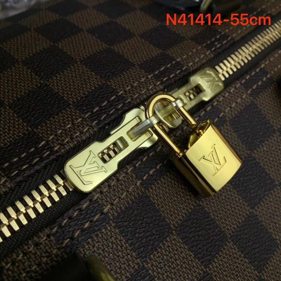 Louis Vuitton Damier Ebene Canvas Keepall Bandouliere 55  N41414