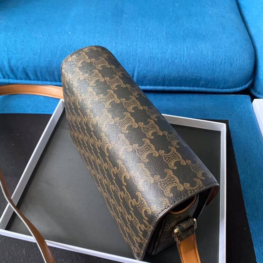 Celine Medium Triomphe Bag In Triomphe Canvas 187362