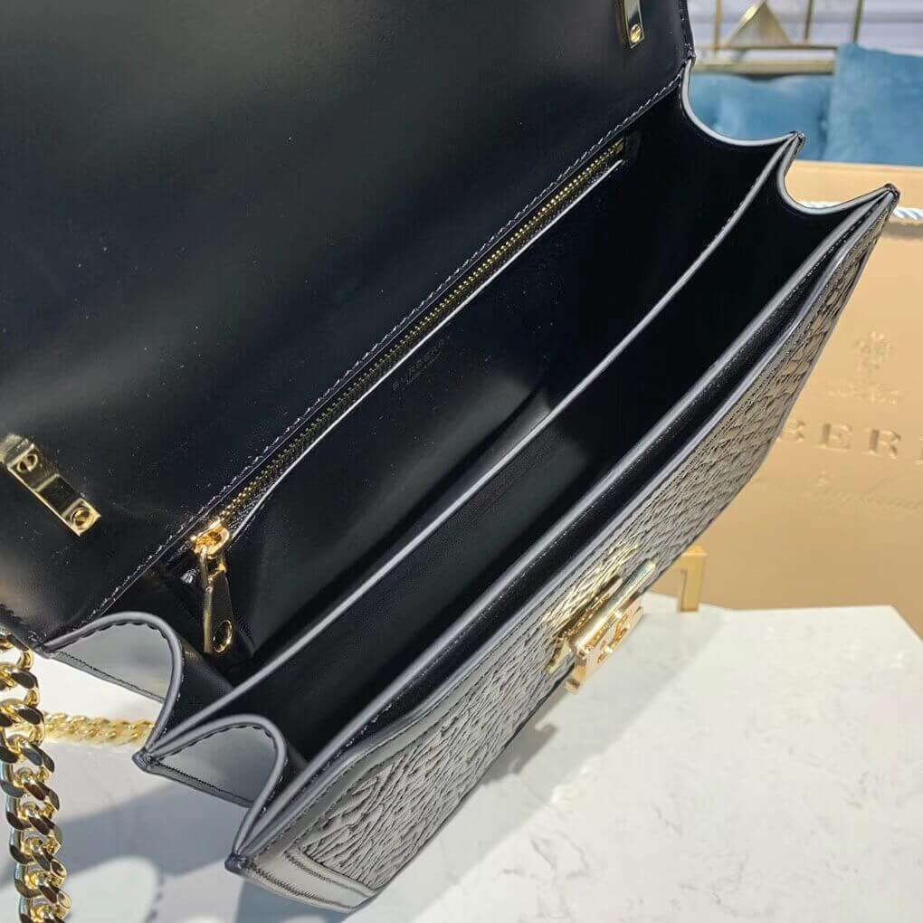 Burberry Medium Quilted Monogram Lambskin TB Bag 80149311