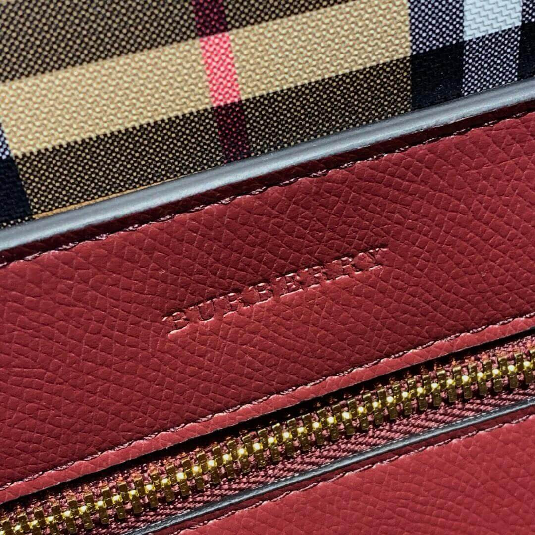 Burberry Small Embossed Crest Leather Tote 40802081