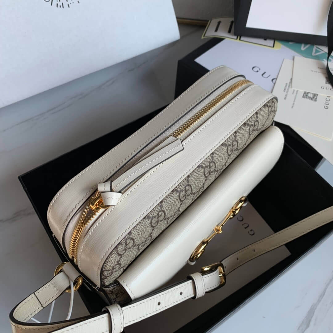Gucci Horsebit 1955 Small Shoulder Bag in Canvs 645454