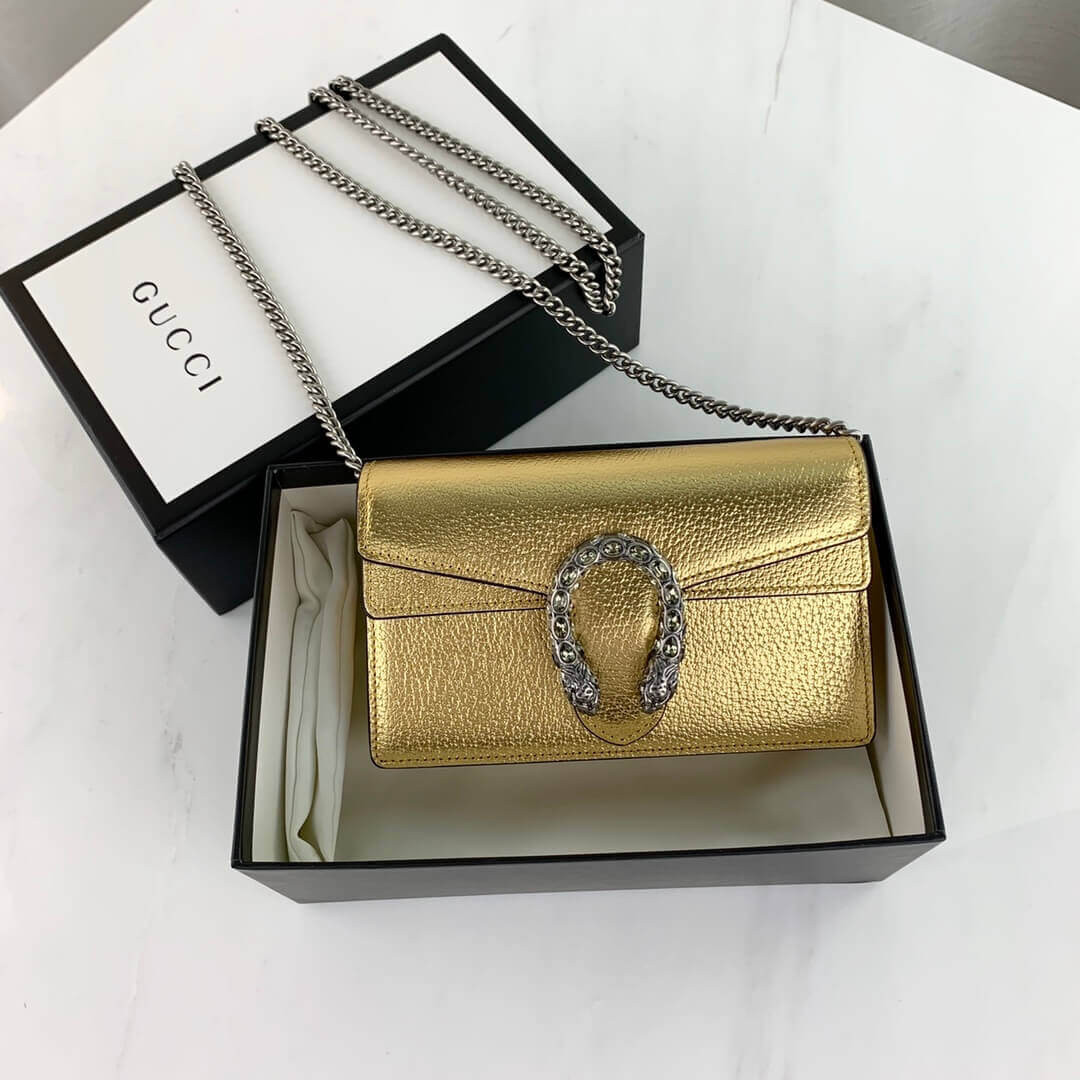 Gucci Gold Dionysus Super Mini Bag 476432