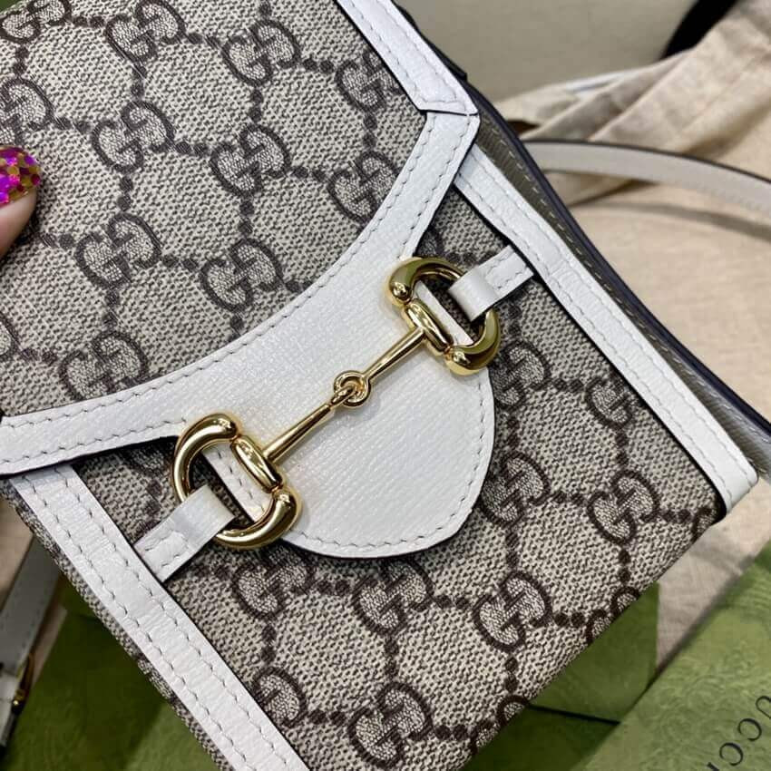 Gucci GG Supreme Horsebit 1955 Mini Bag 625615