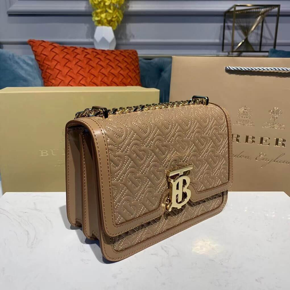 Burberry Small Quilted Monogram Lambskin TB Bag 80149221