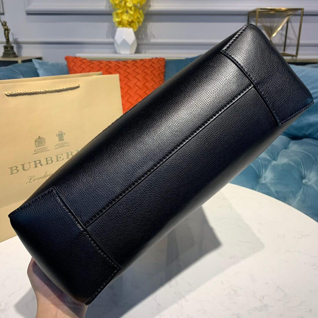 Burberry Small Embossed Crest Leather Tote 40801091