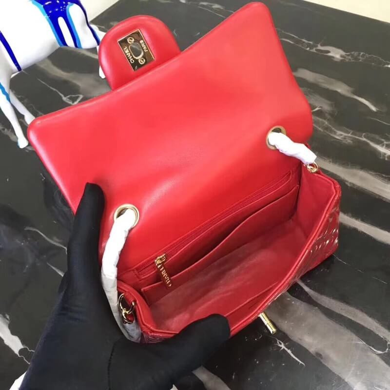 Chanel Pantent Leather 20cm Classic Flap Bag 1116