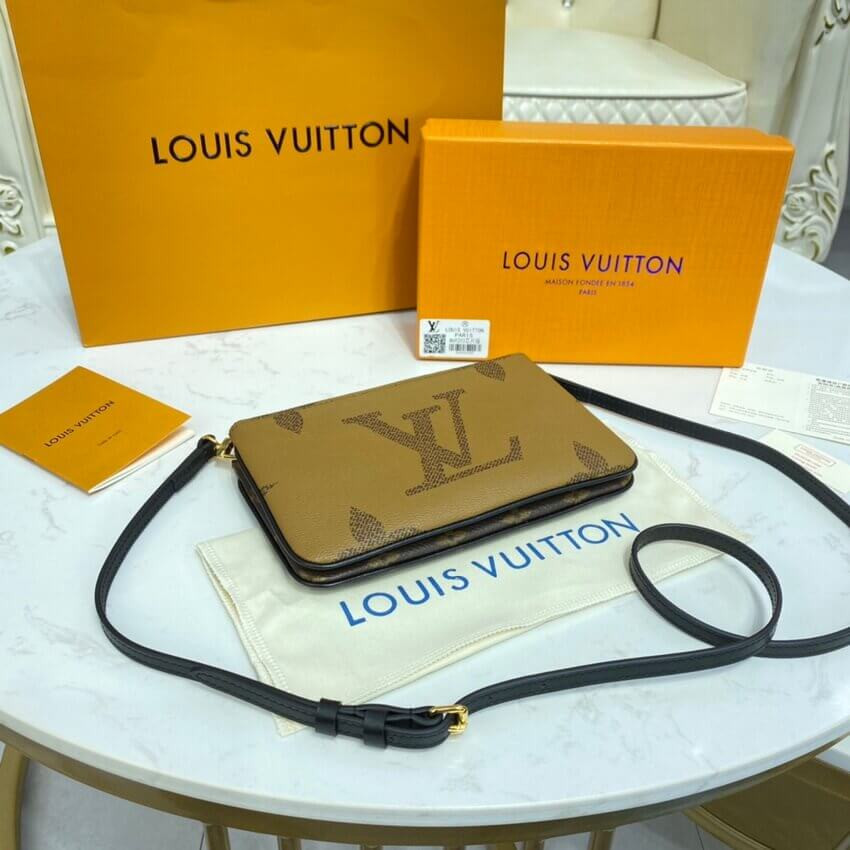 Louis Vuitton Monogram Double Zip Pochette M69203
