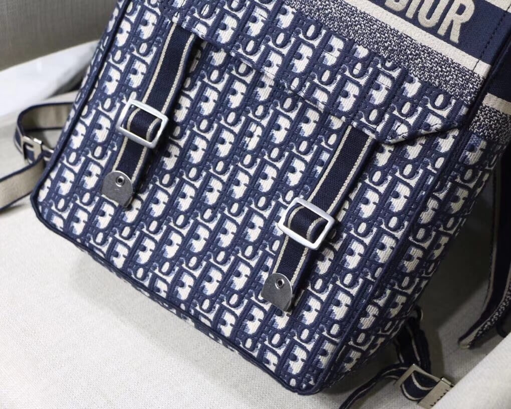 Christian Dior Embroidered Canvas Backpack M1293