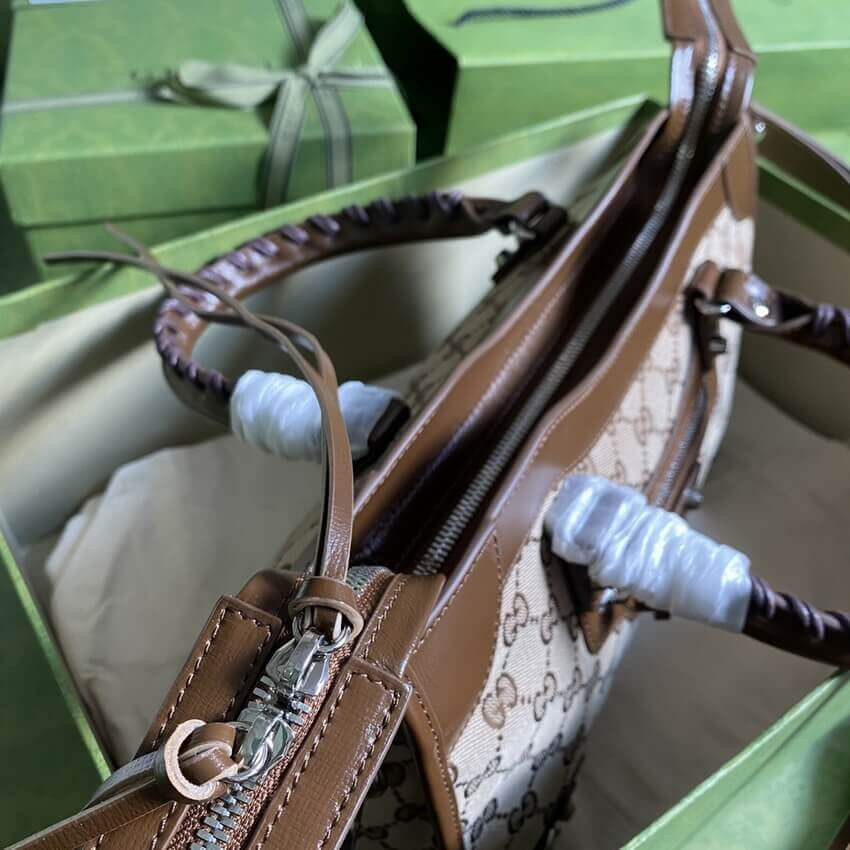 Gucci x Balenciaga GG Canvas City Bag 30cm 658598