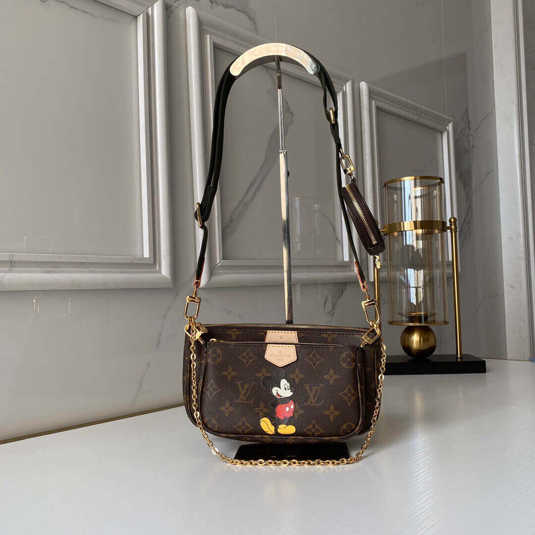 Louis Vuitton Mickey Mouse Print Multi Pochette Accessoires M44813
