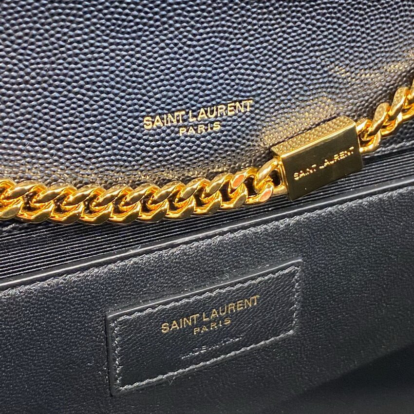 YSL Saint Laurent Kate Medium With Tassel In Grain De Poudre Leather 354119 Black