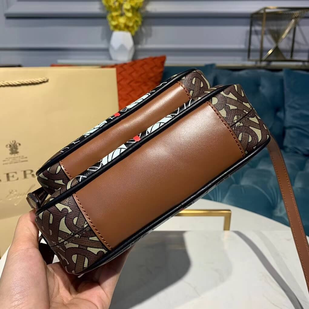 Burberry Monogram Stripe E-canvas Camera Bag 80183621