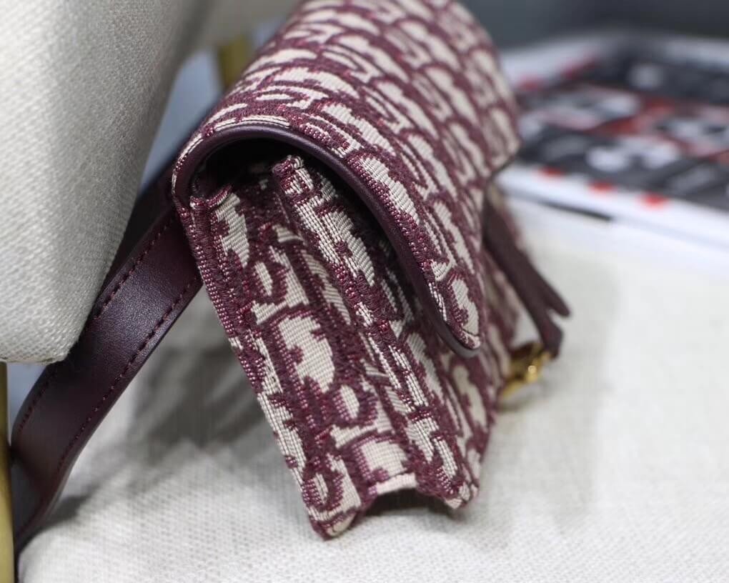 Christian Dior Oblique Saddle Belt Bag S5619