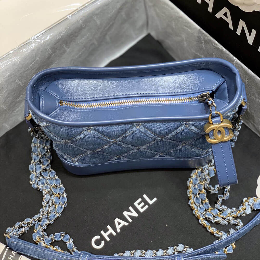 Chanel Gabrielle Small Hobo Bag Denim Calfskin A91810