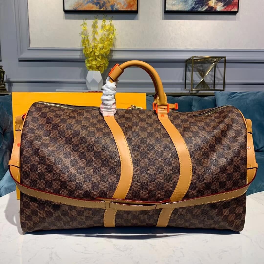 Louis Vuitton Damier Ebene Canvas Keepall Bandouliere 50 N44478