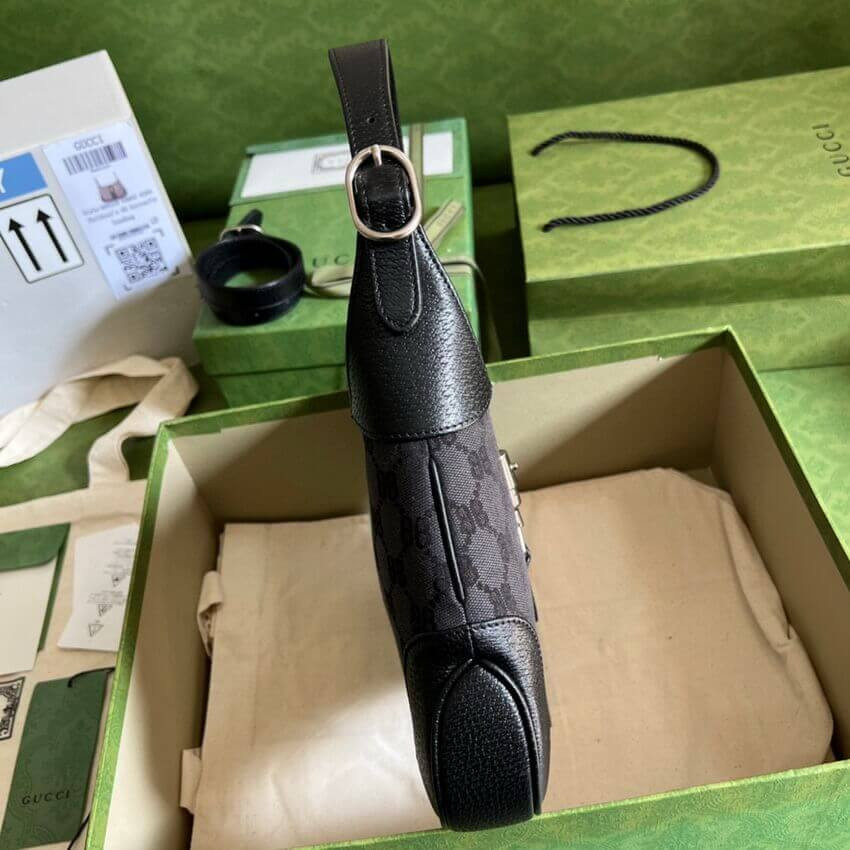 Gucci x Balenciaga Jackie 1961 Small Hobo Bag 680118 Black