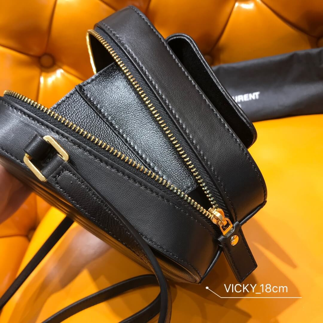 Saint Laurent Vicky Camera Bag In Quilted Lambskin 555052