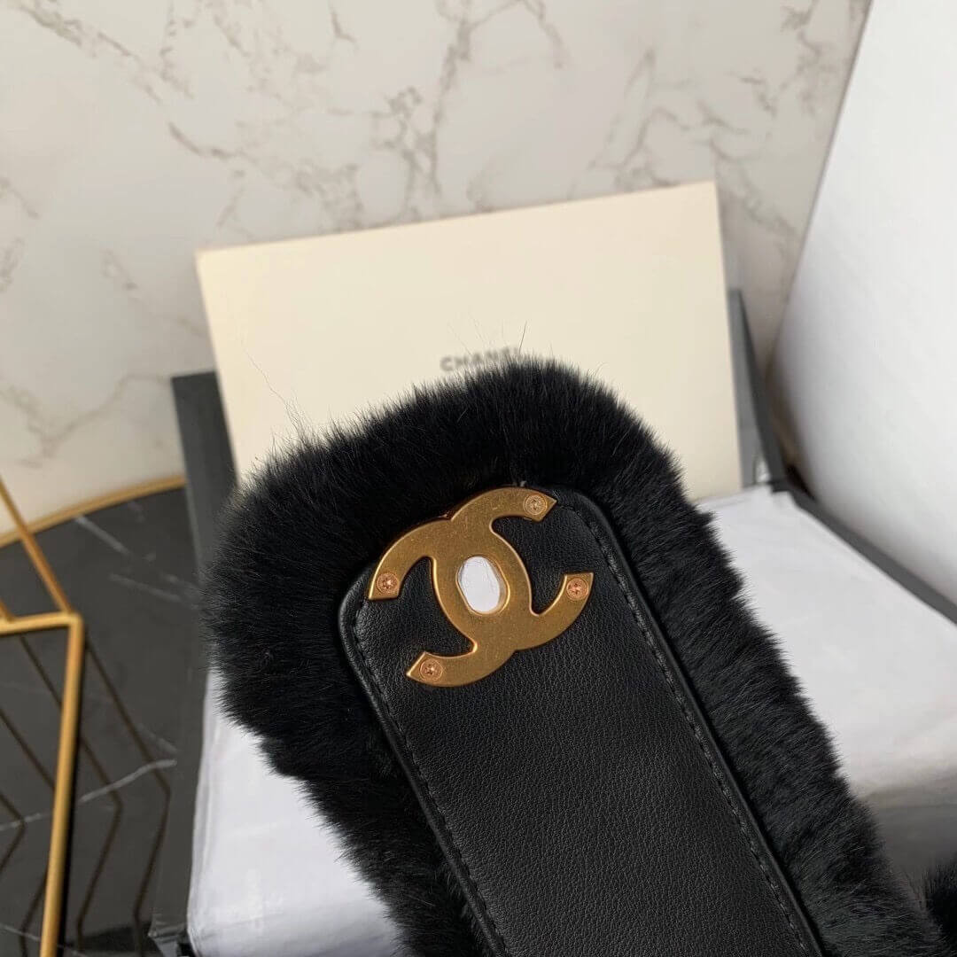 Chanel Shearling Lambskin Bucket Bag AS2241
