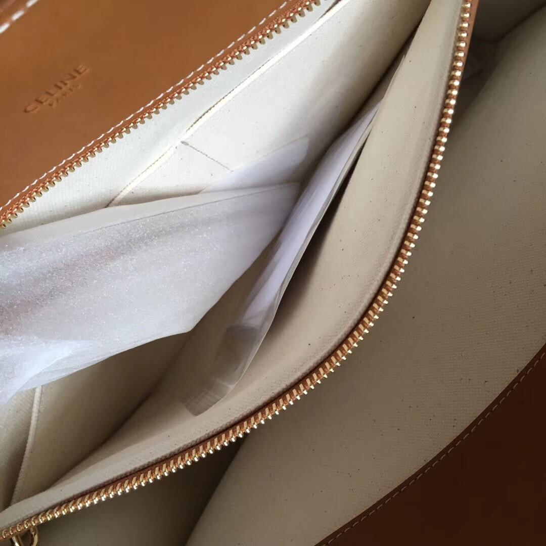 Celine Vertical Cabas Celine In Canvas With Celine Print And Calfskin 190402