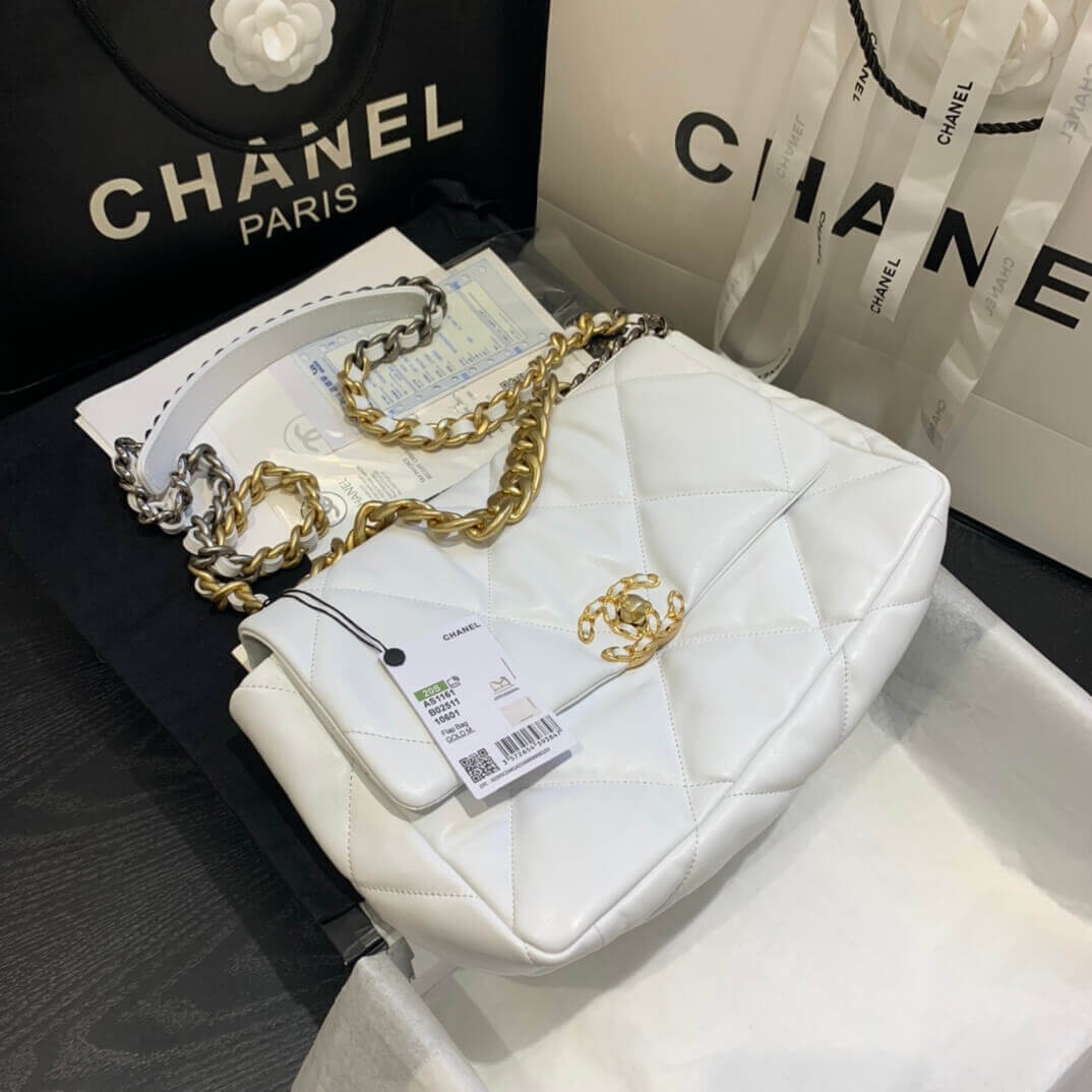 Chanel 19 Large Lambskin Flap Bag AS1161
